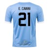 Officiële Voetbalshirt Uruguay E. CAVANI 21 Thuis WK 2022 - Heren